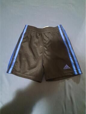 Adidas Boys Size 4T Basketball Jersey Shorts Black And Blue
